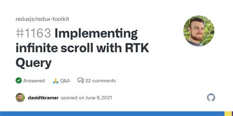 <b>Infinite scroll</b> with RTK<b> (redux-toolkit)</b> Ask Question. . Redux toolkit infinite scroll